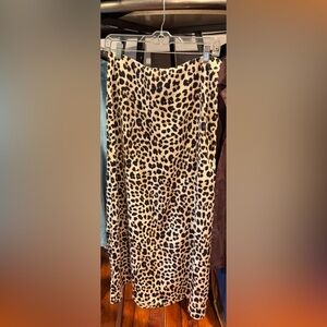 Sincerely Jules Maxi leopard Print high waisted Skirt size large